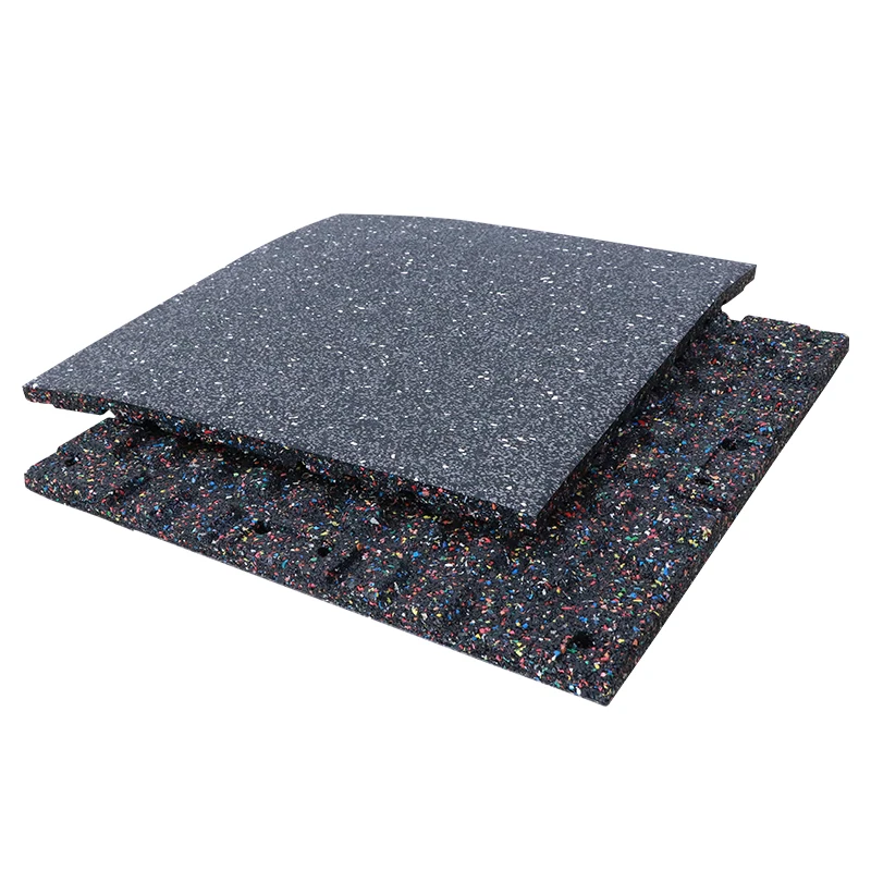 High density and elasticity gym flooring rubber tiles  fitness rubber floor mat for indoor sports area