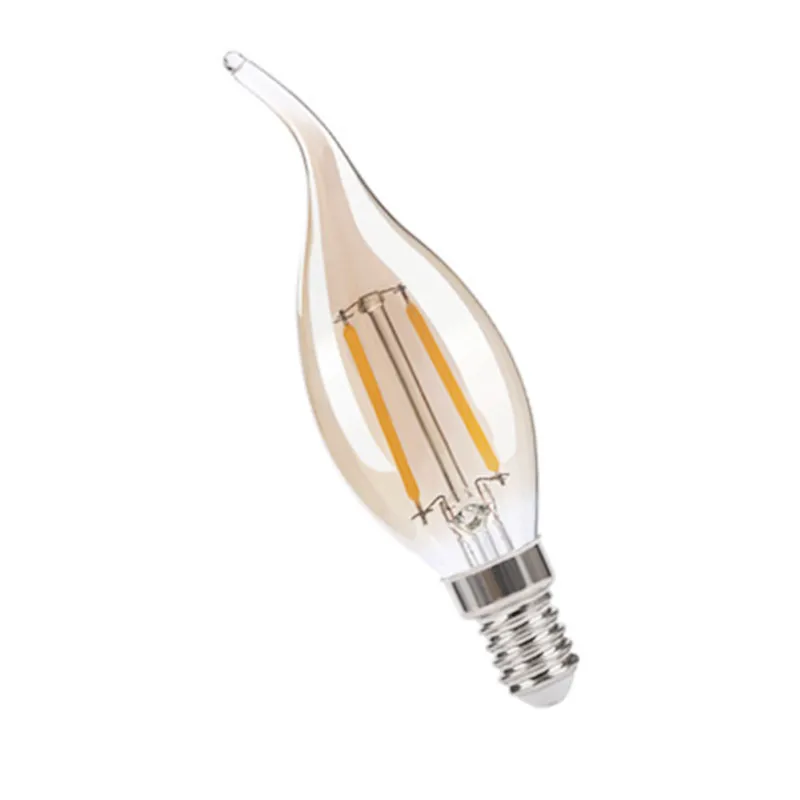 CX-Lighting Новый дизайн домашнее освещение AC прозрачная стеклянная крышка 85-265V C35 4W 2700K диммируемая Светодиодная лампа