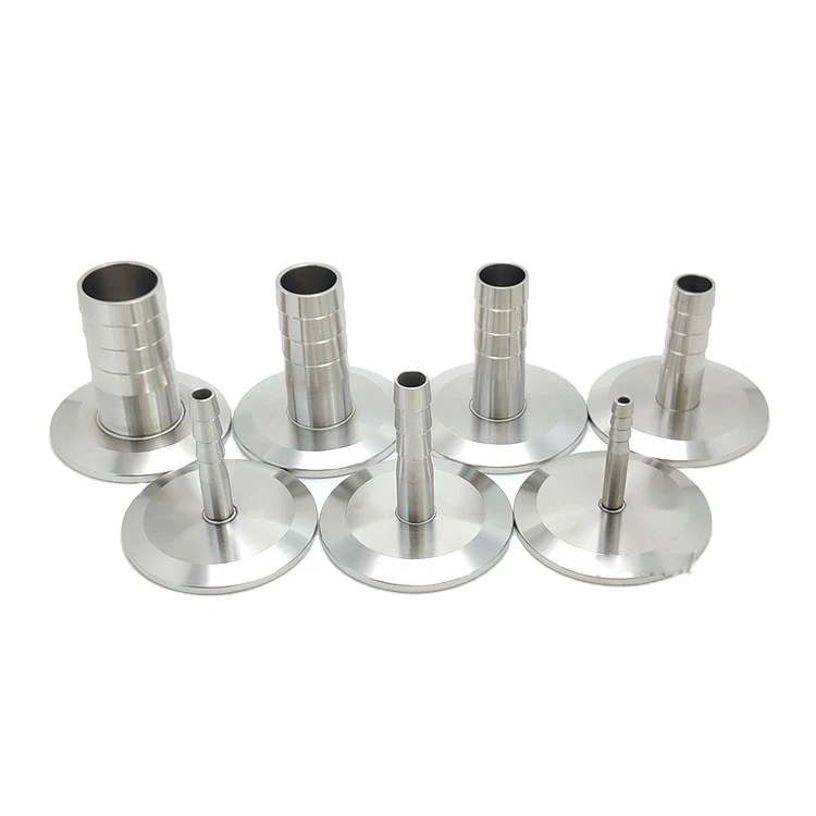 Adapter KF40 and KF50 to Rubber Hose Nozzle ISO KF Flange Size NW-40 NW-50 Stainless Steel 304