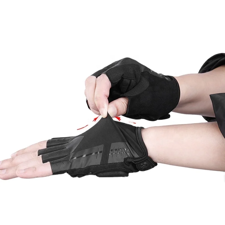 
WHEEL UP Summer Sports Fingerless Cycling Gloves Gel Half Finger 