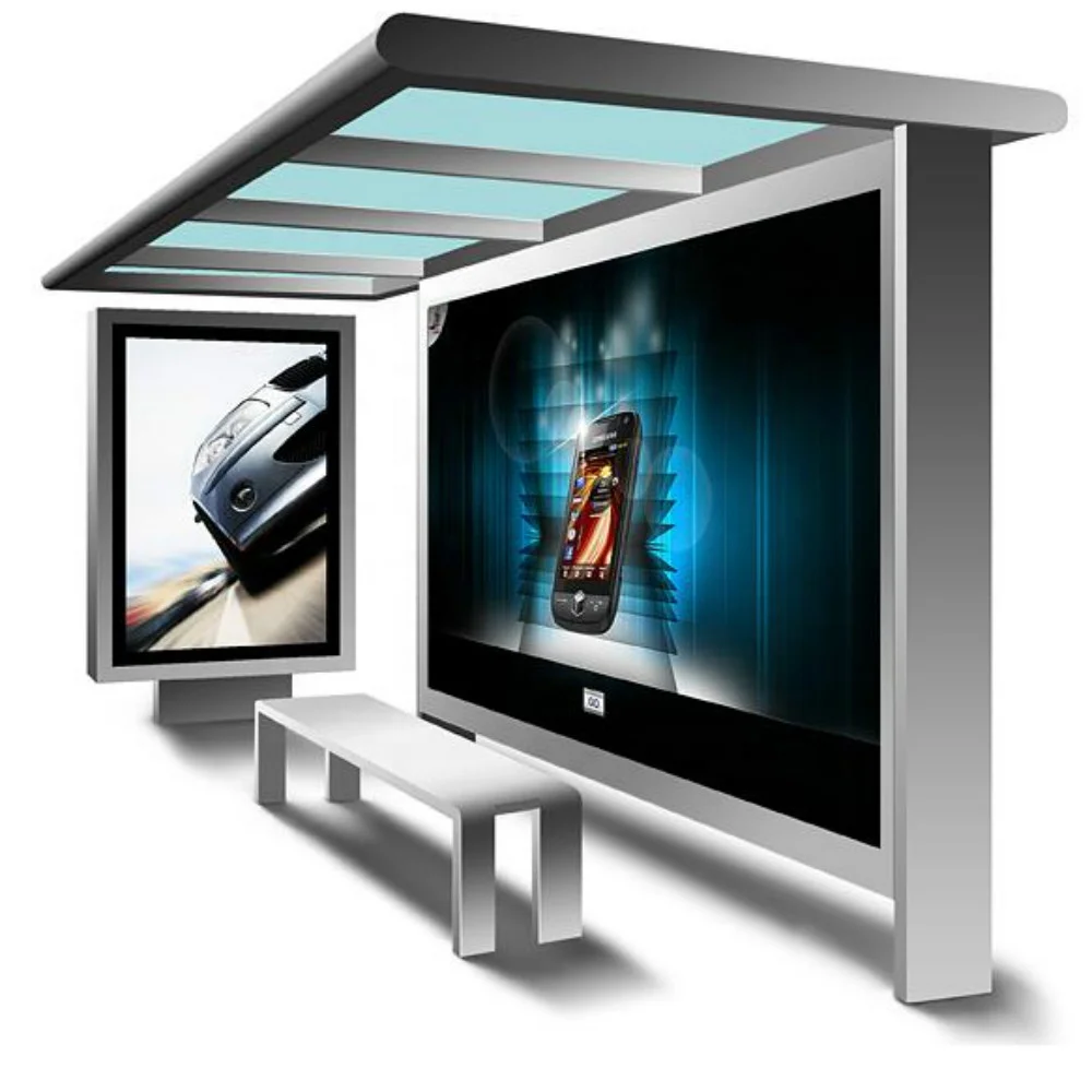 Keenhai Hot Sale Solar Bus Stop With Led Light Box Bus Stop Shelters Prices