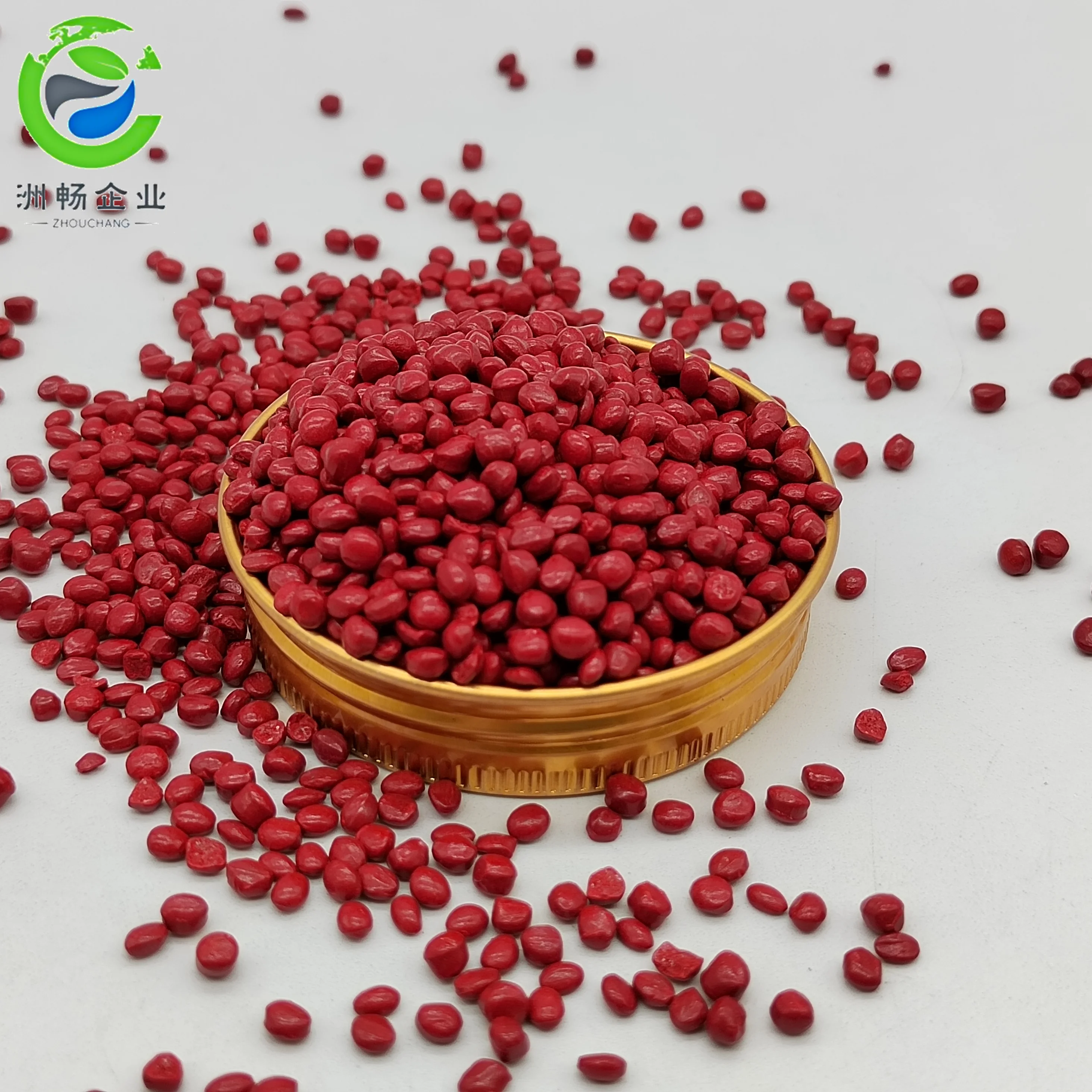 Approved High Density PE Red Color Masterbatch Mixed with Plastic Raw Material