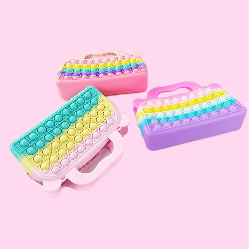 Fidget Reliver giocattolo Antistress arcobaleno Push Bubble giocattoli Antistress giocattoli sensoriali per adulti e bambini