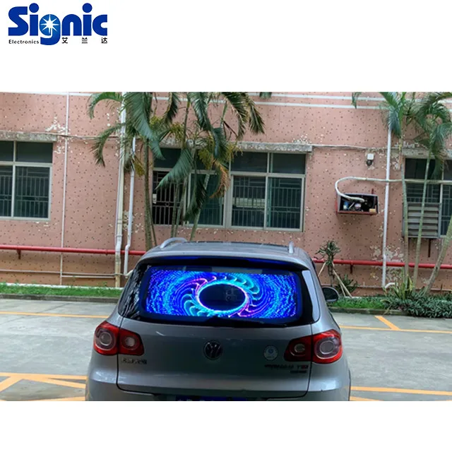 Car Rear Window Digital Display Full Color  Car Back Glass LED  Display Rear Window LED  Mini Car Message Display