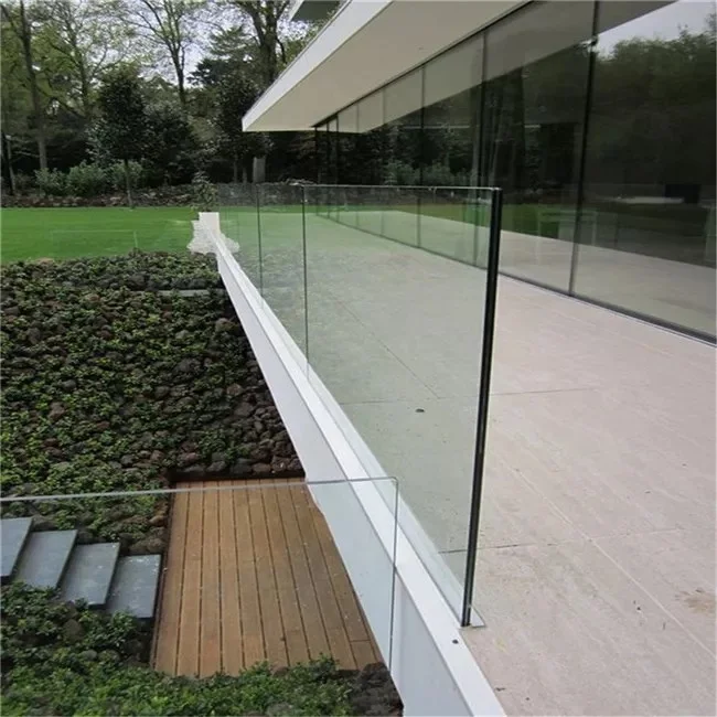 Low Price and High Quality Customized Glass balustrade frameless glass aluminium profile balustrade u channel price per meter