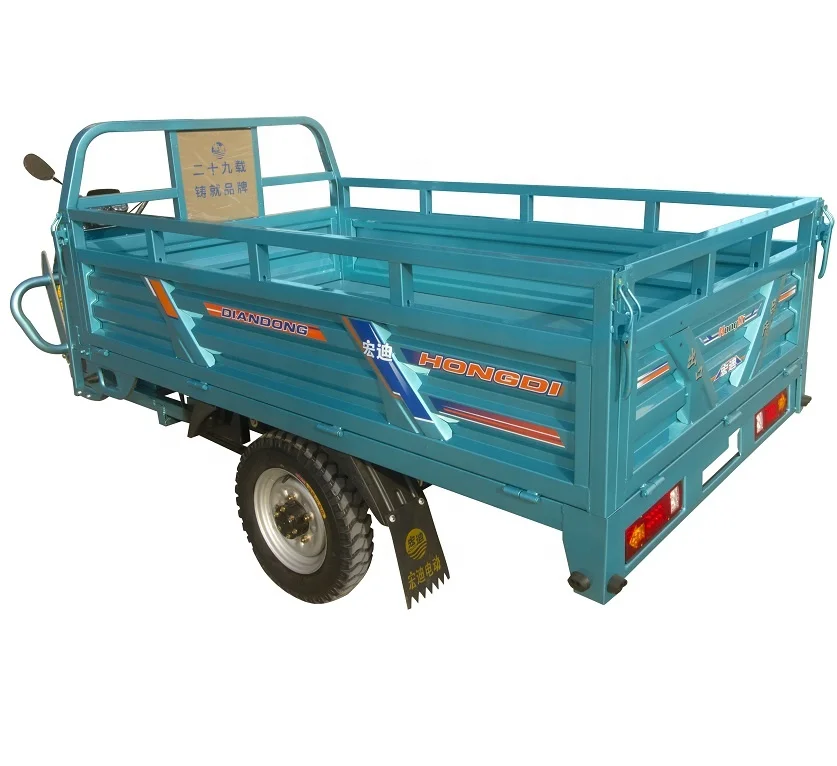 Heavy Duty Long Range 60v 120AH 2.2m Cargo Box Three Wheel Electric Cargo Tricycles for Farm