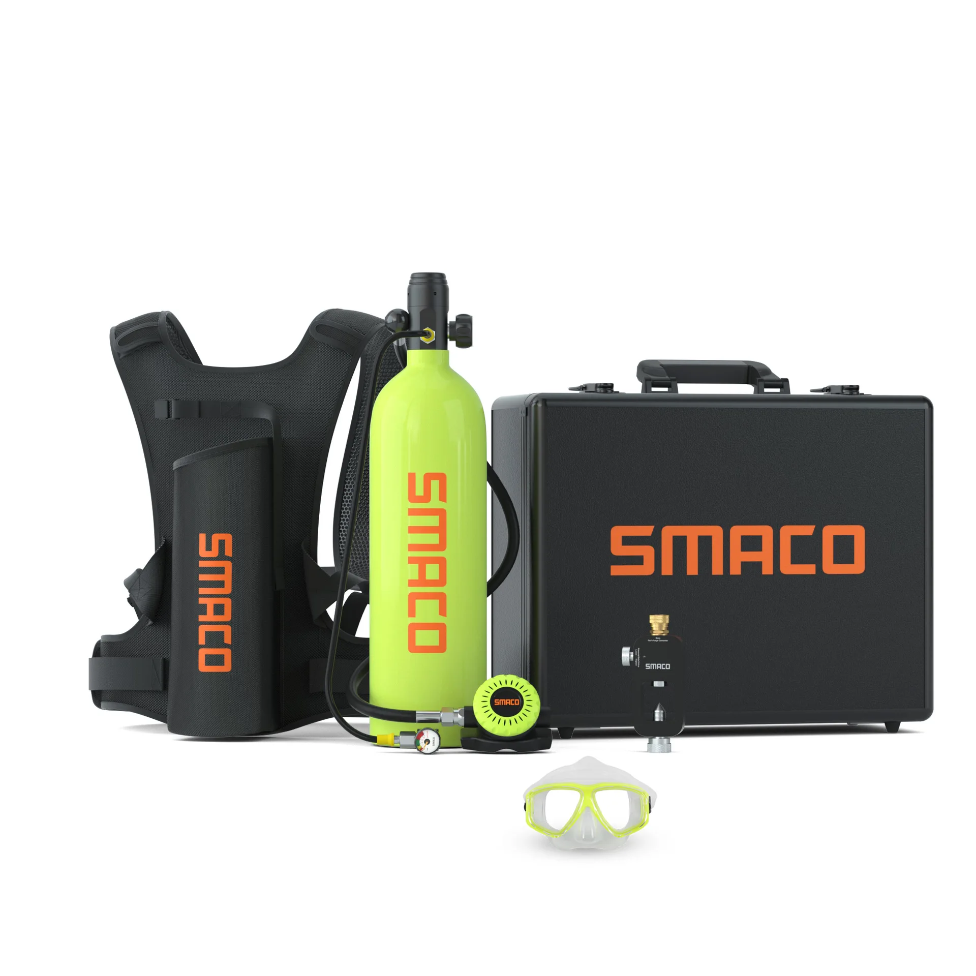 SMACO 2L S700Pro новый набор воздушный кислородный резервуар до 25-30 минут подводное плавание большой объем система подводного плавания комплект оборудования для дайвинга