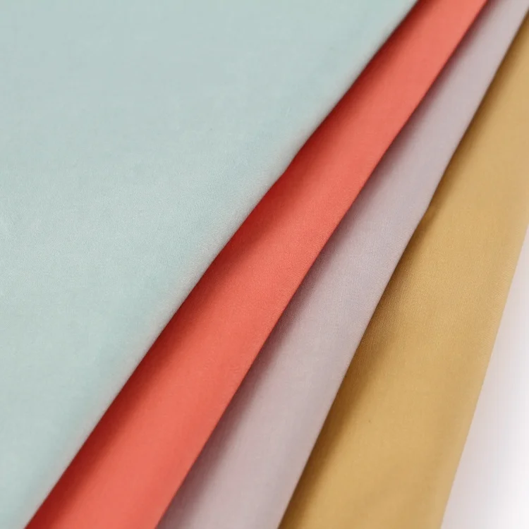 
New textiles silky plain dyed 95%cotton 5%spandex cotton materials fabric 