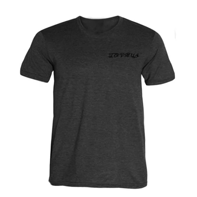 Wholesale tri blend custom printing 50% polyester 25% cotton 25% rayon short sleeve men t shirts