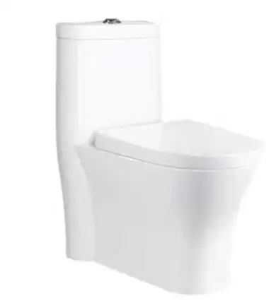 Seat Cover Soft-closing Siphon Sanitaris Dual Flush Roughing-in PP Toilet Ceramic China Wholesale 3/6L One Piece Modern Round