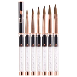 GUYO Professional 2#~24# rose gold 100% kolinsky acrylic nail brush