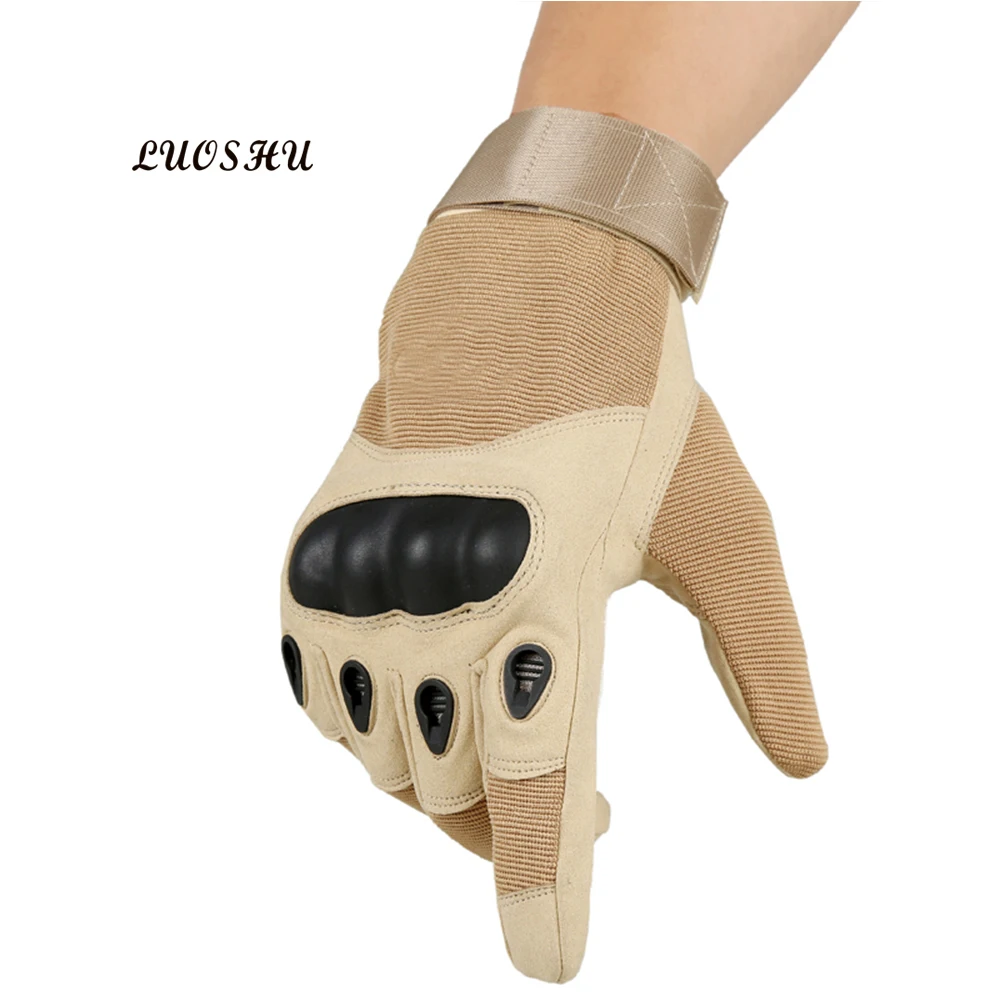 Stock Safety Hard Knuckle Cut Proof Hunting Shooting Gloves Quality Full Half Finger Motorcycle Riding Tactical Racing Gloves