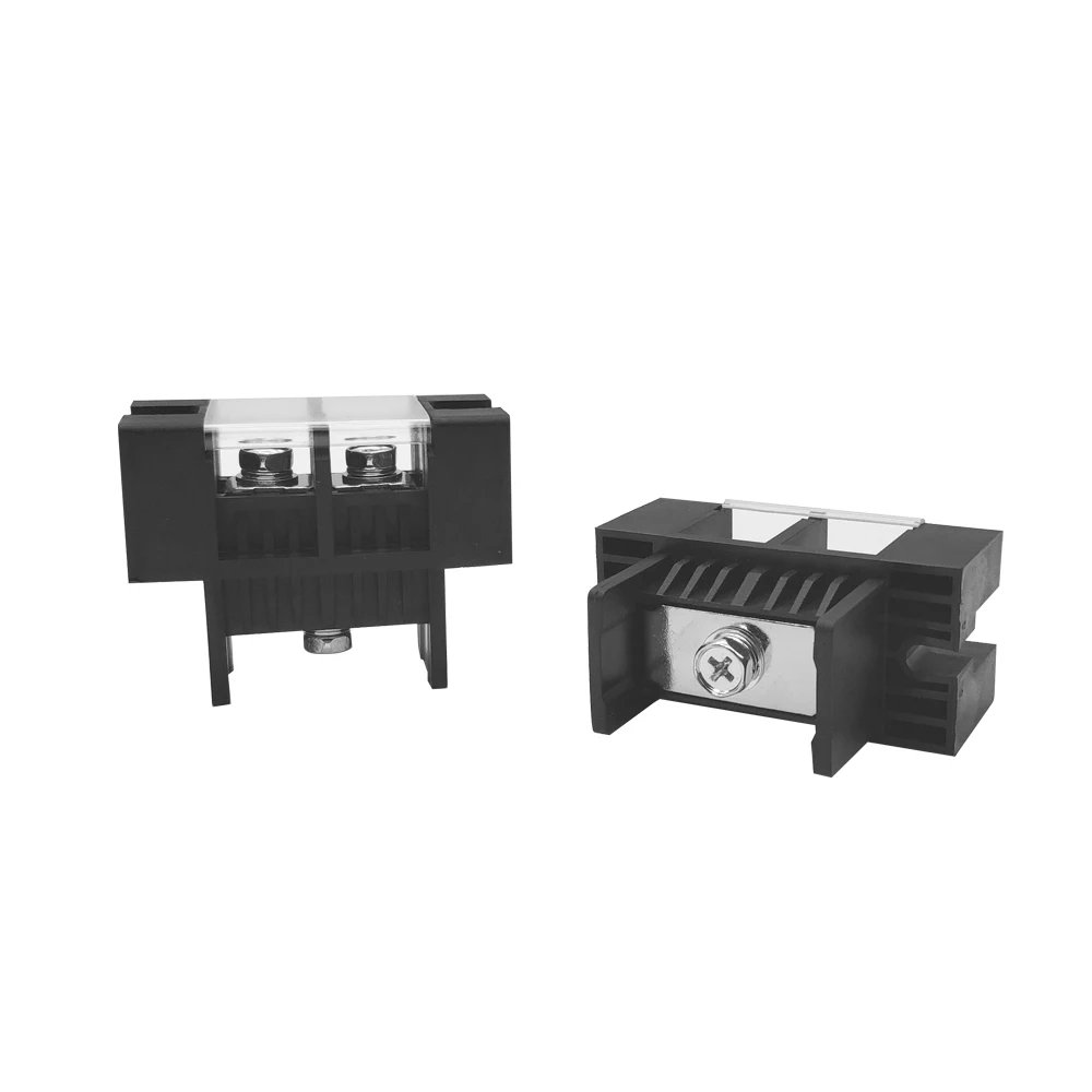 100A Battery Terminal Feed Through Block 2 Way Positive Pole And Negative Pole Connector