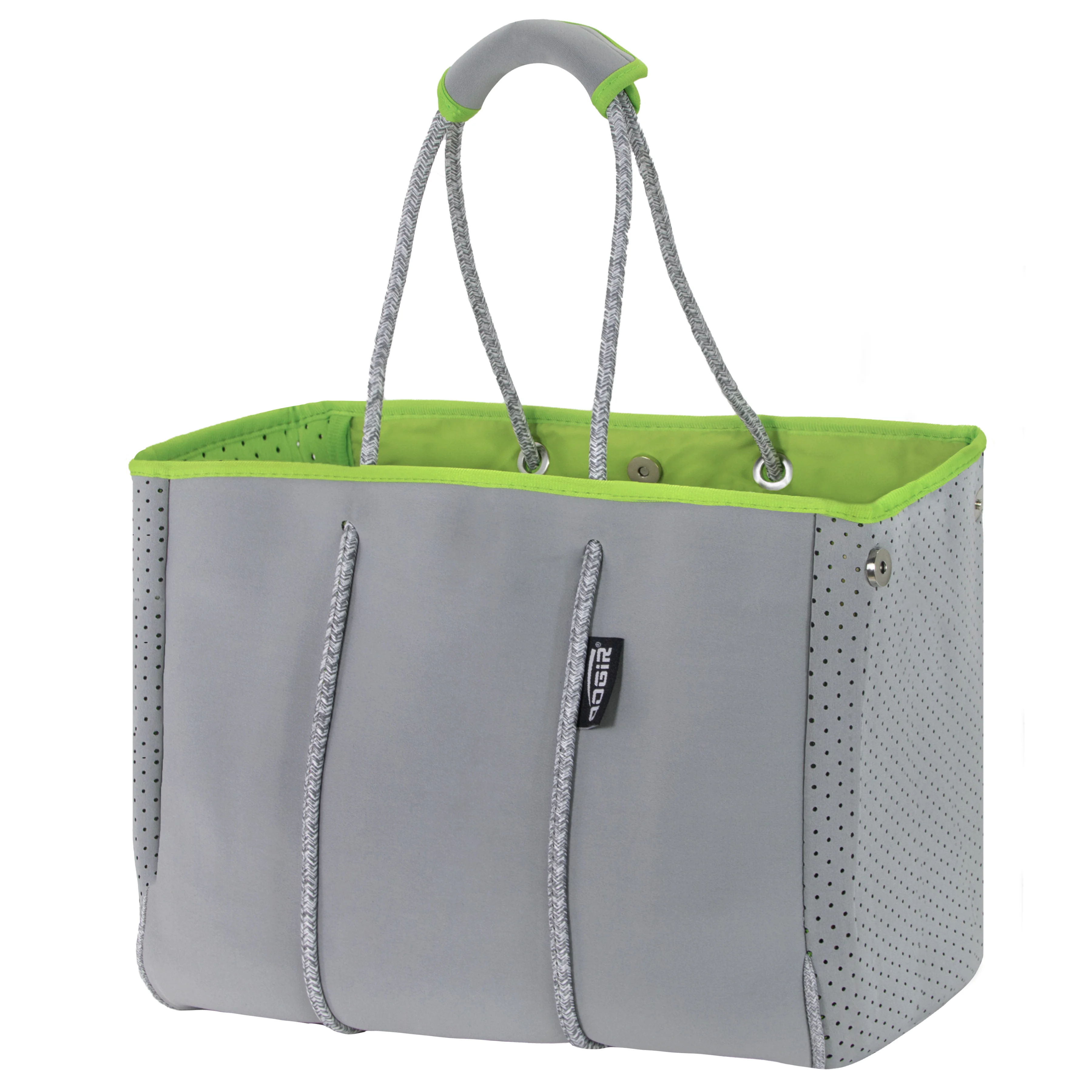 Wholesale Perforated Sports Gym Travel Beach Tote Handbag Customized Neoprene Shopping Tote Bag For Women