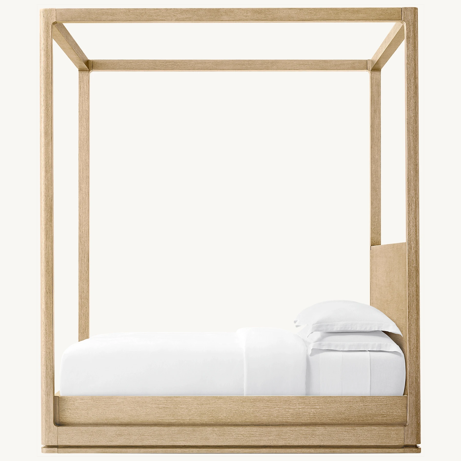 Luxury Classic Design Normal Bedroom Furniture High End Solid Wood Frame King Bed Canopy