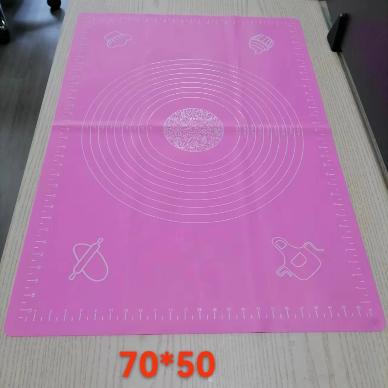 Большой силиконовый коврик 50*40 см/30*40 см/70*50 см/65*45 см и тестовый более толстый для замешивания