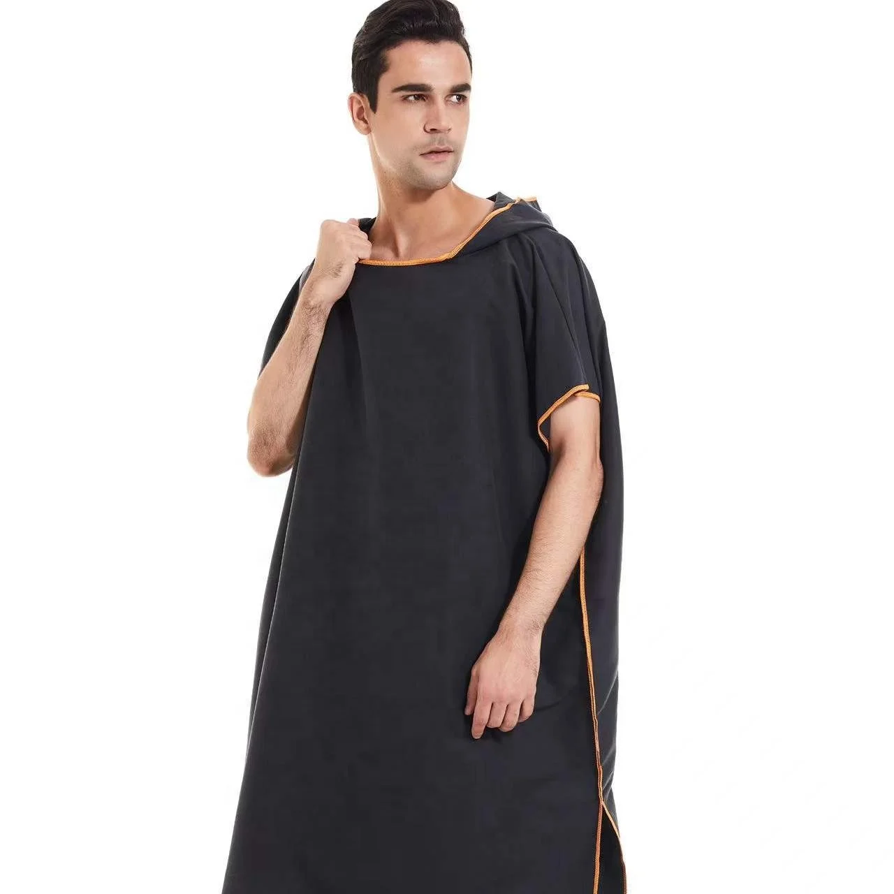 New Arrival Wholesale Drop Shipping Superfine Fiber Custom Cloak Coat Men With Logo