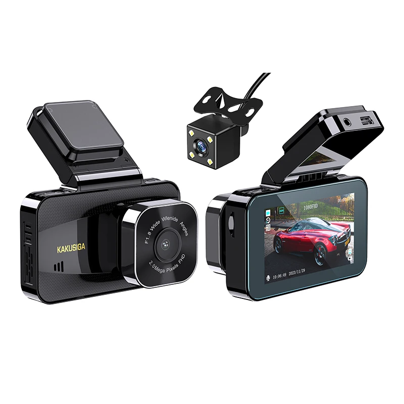 KAKUSIGA New Product 180mAh 3-inch Screen Driving Recorder Camera for Parking monitoring/Loop recording/Night monitoring