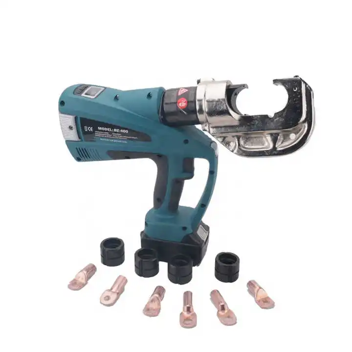 Zupper BZ-400 Battery Cu 16-400 mm2 Hydraulic Cable Crimping Connector Nose Cordless battery power Crimping Tool