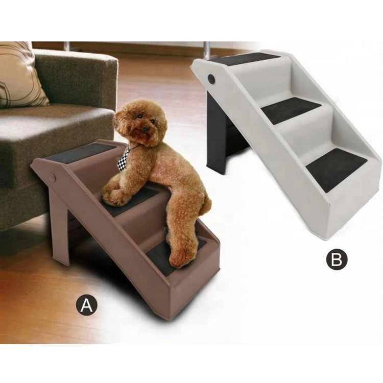 Plastic 3 Steps for Bed Pet Steps Stairs High Quality Furniture Dog Stairs Foldable