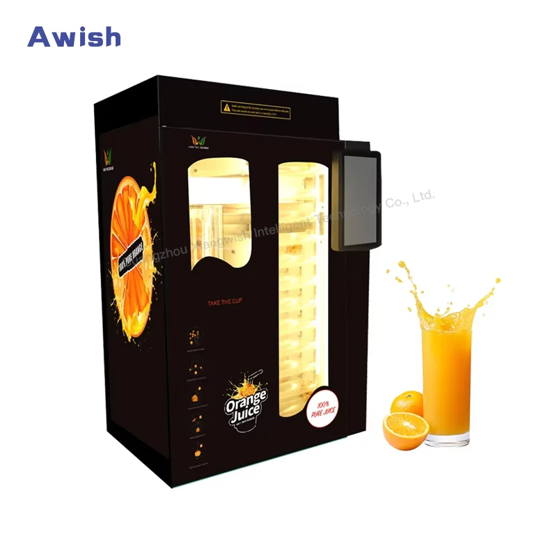 Fully Automatic Natural Fruit Juice Dispenser Fresh Lemon Orange Juice Vending Machine Awish Vending Machine