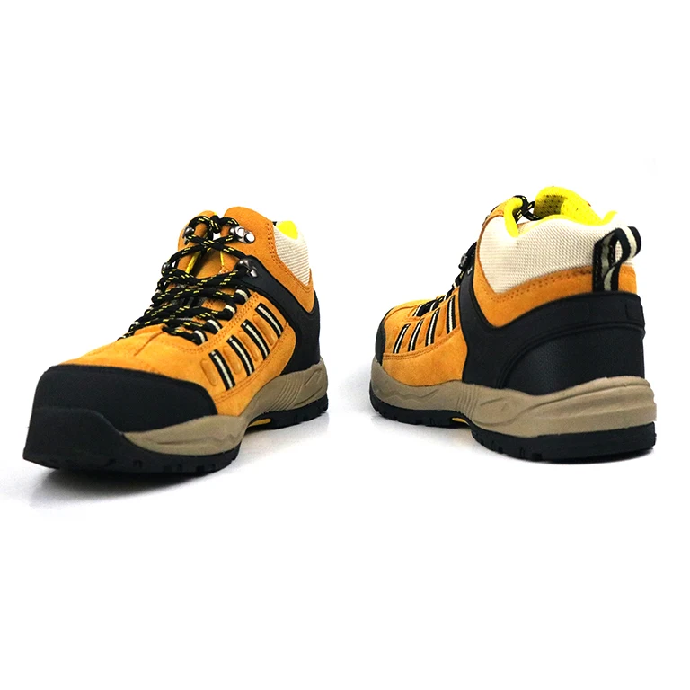 Leather Genuine Leather Rubber sole Anti smash Anti puncture Anti slip Anti oil Work Safety Boots for Men sneakers safety shoes