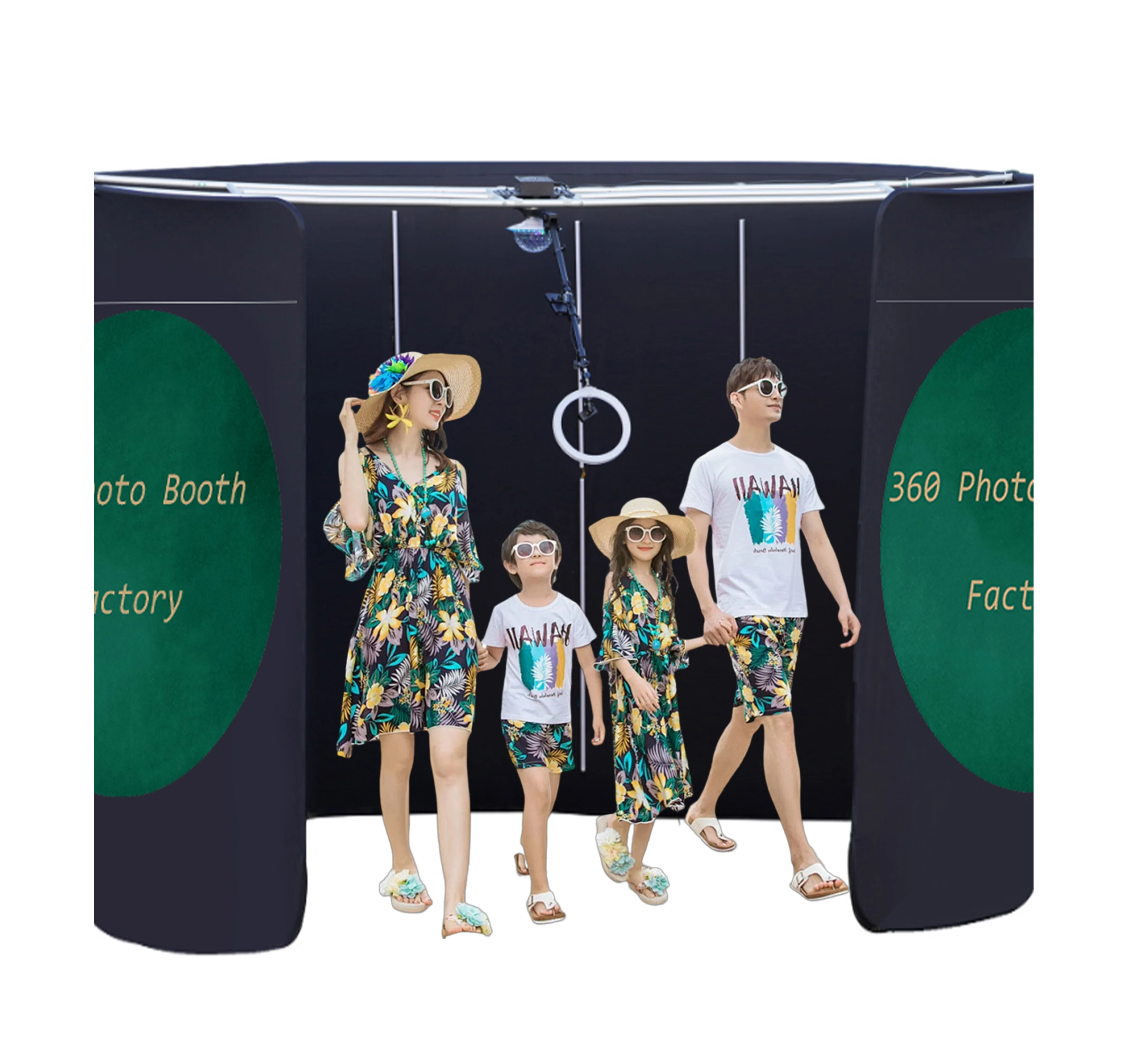 Automatic Rotating 3D Portable Photo Booth 360 Selfie Overhead Top Selfie Machine Kiosk Video Booth Over Head 360 Photo Booth