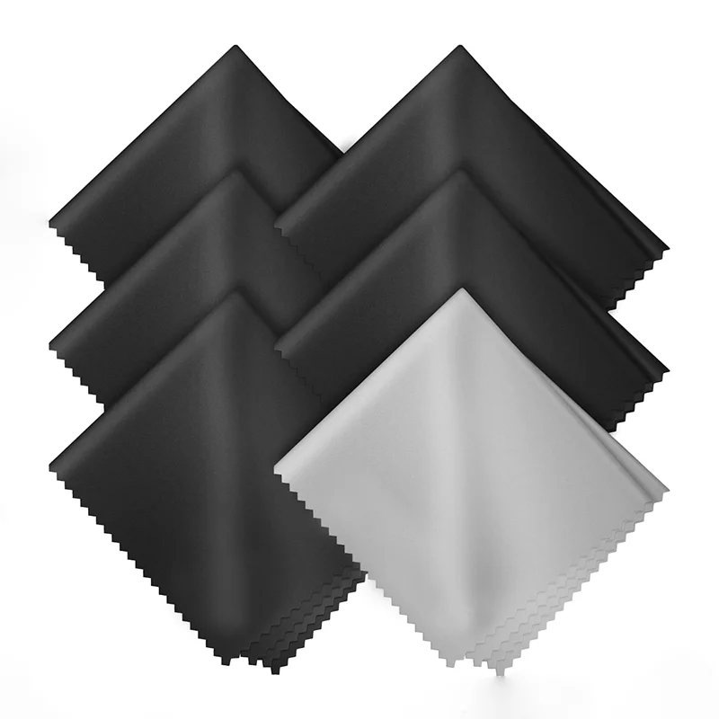 Фабричная оптовая продажа дешевая салфетка из микрофибры для чистки очков с индивидуальной упаковкой