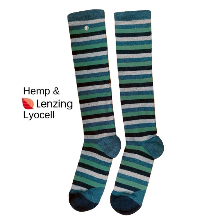 OEM Custom Logo Sustainable LENZING Lyocell  Fiber And Natural Hemp Eco-friendly Comoression Socks