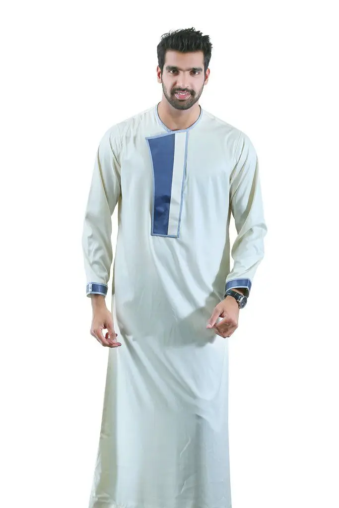 Wholesale Jubbah Islamic clothing Saudi arabic Daffah thobe for Muslim men