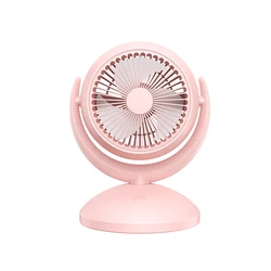 Newest 7 Inch Desktop Desk USB 2400mAh Portable Fan Office Floor Small Table Personal Mute Rechargeable Mini Fan For Home
