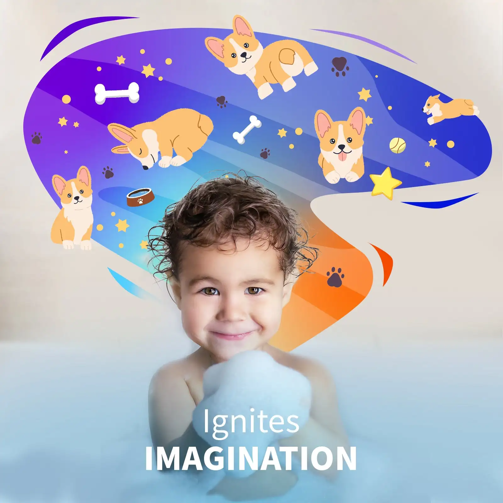 Puppy Family Bedtime Story Surprise Toys Bath Bomb Gift Set Bath Bombs Gift Set Organic Salt Bath Bombs