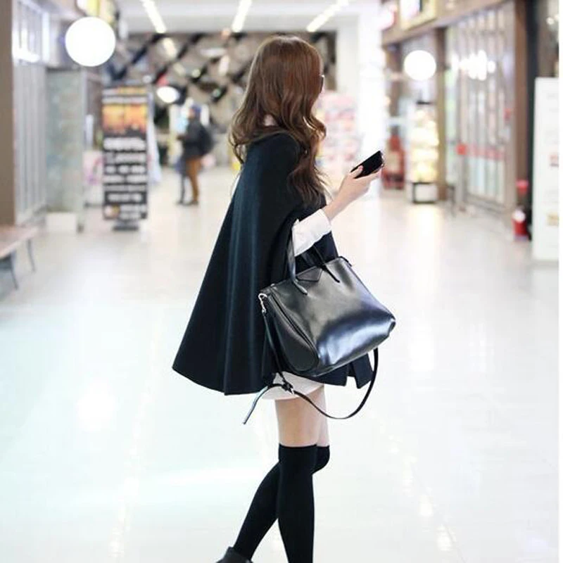 
Autumn Winter Women Trench Coats Fashion Women Cloak New Korean Double -Breasted O -Neck Sleeveless Cloak Plus Size 