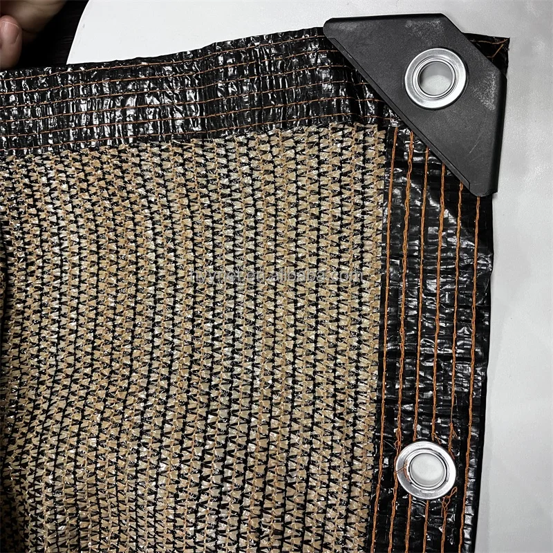 Outdoor 70% shading privacy netting fence cover with grommet and buckle