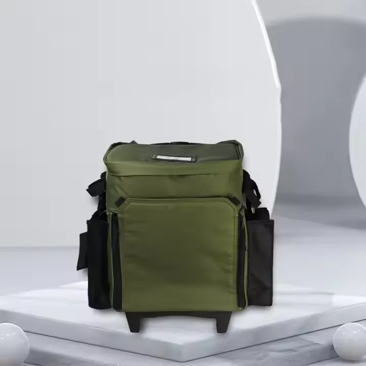 Fishing Rolling Tackle Bags plastic transporting box bags portable wheeled trolley large fly fishing gear backpack