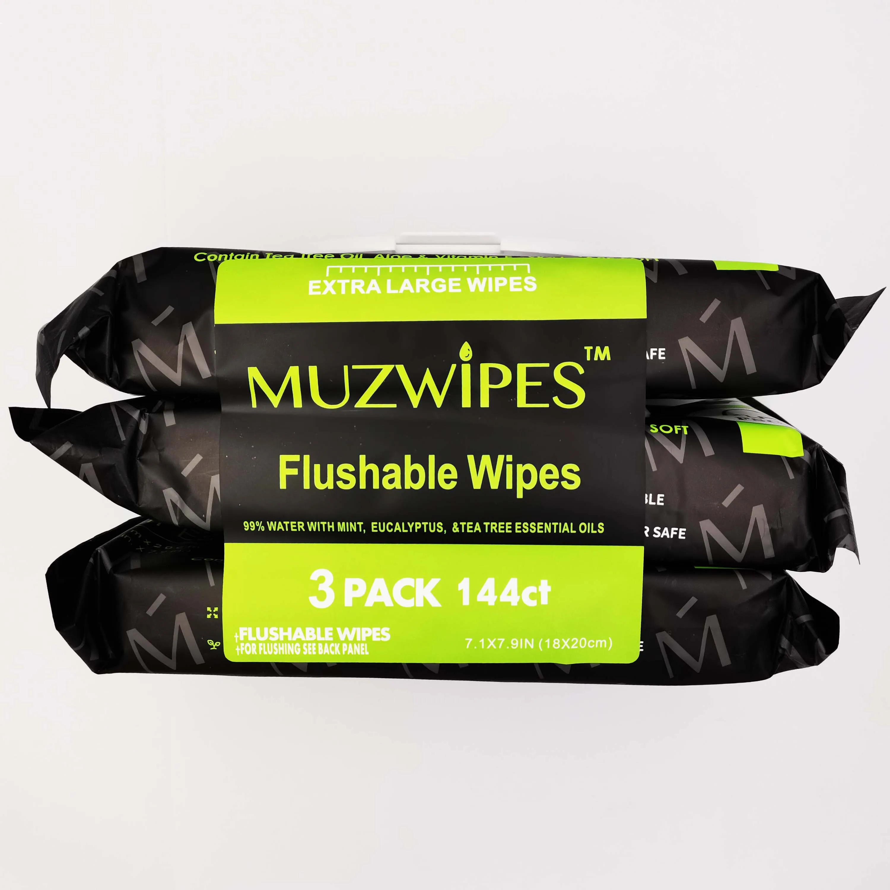 Premium Flushable Wipes 99.9% Water Content Healthy & Safe Antibacterial Wipes