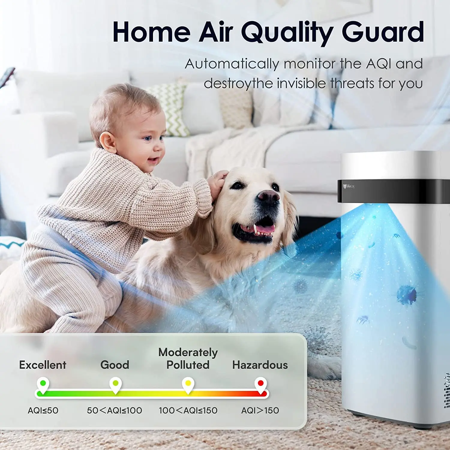 Airdog TPA Patent Plasma Antibacterial Air Purifier for Home Use