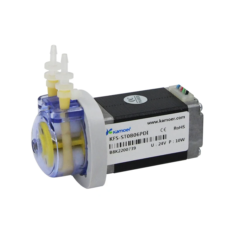 Kamoer KFS Series High Precision Stepper motor 24v Micro Chemical Peristaltic Pump