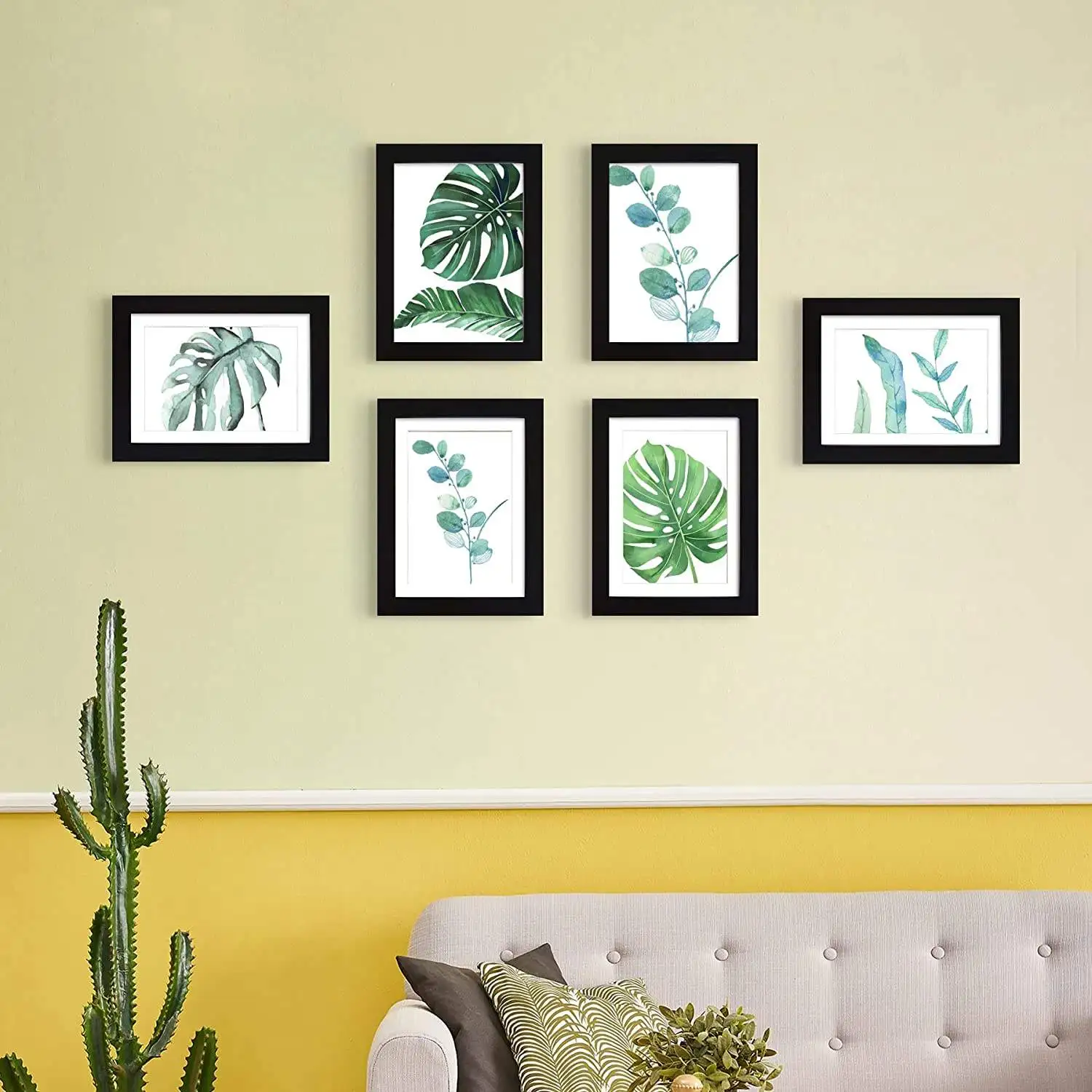 Picture Frames Black Display Pictures Frame Table Top or Wall Hanging Wood Photo Frames