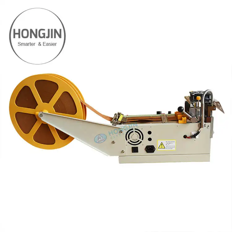 Automatic Computer Strip Webbing Fabric Paper Hot Balde Cutting Machine