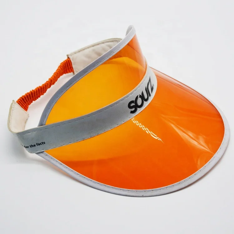 Unisex Plastic Sun Visors Hats Clear UV Protection Poker Cap for Men Women Sports