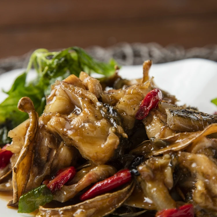 
Hot sale & high quality frozen grouper fish head fried with wine, sesame oil and soy sauce (cooked) 