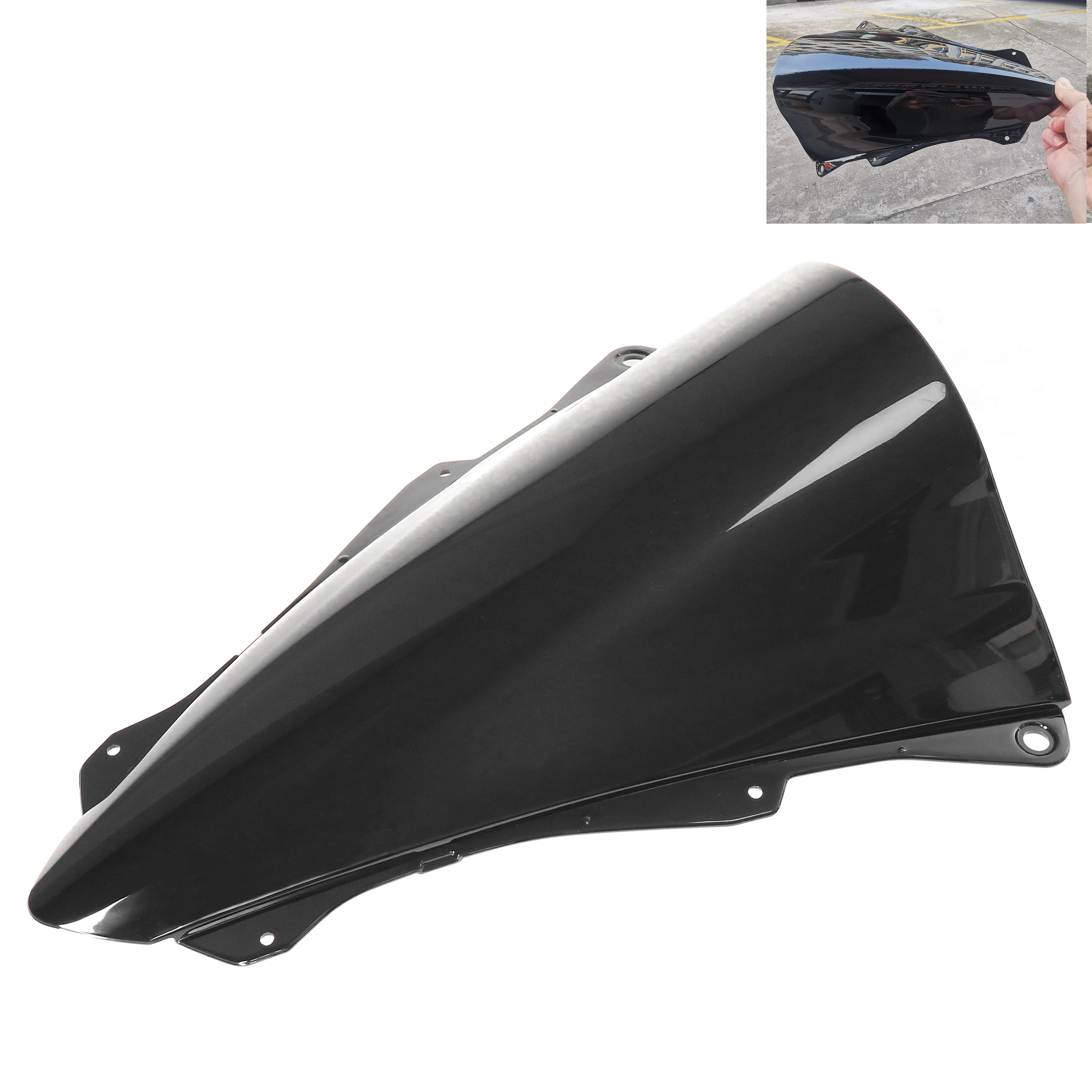 Motorcycle Elevated version Screen Windshield Fairing Windscreen Baffle Wind Deflectors For KAWASAKI NINJA ZX-4R/SE ZX-4RR ZX4R
