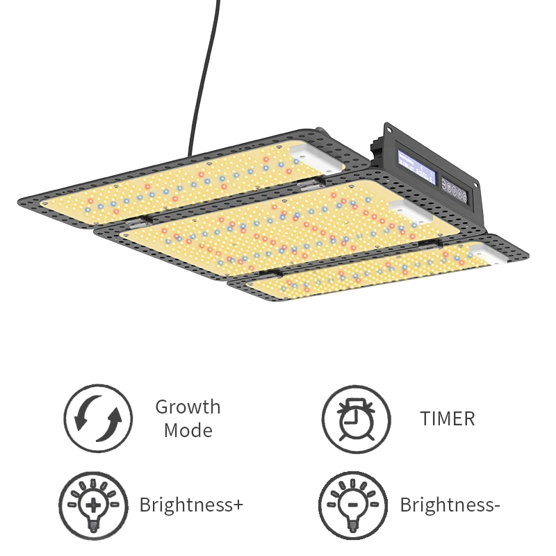 LED Grow Light Panel 240watt Adjustable Spectrum with Dimmable Timing Function For Grow Tent Kits