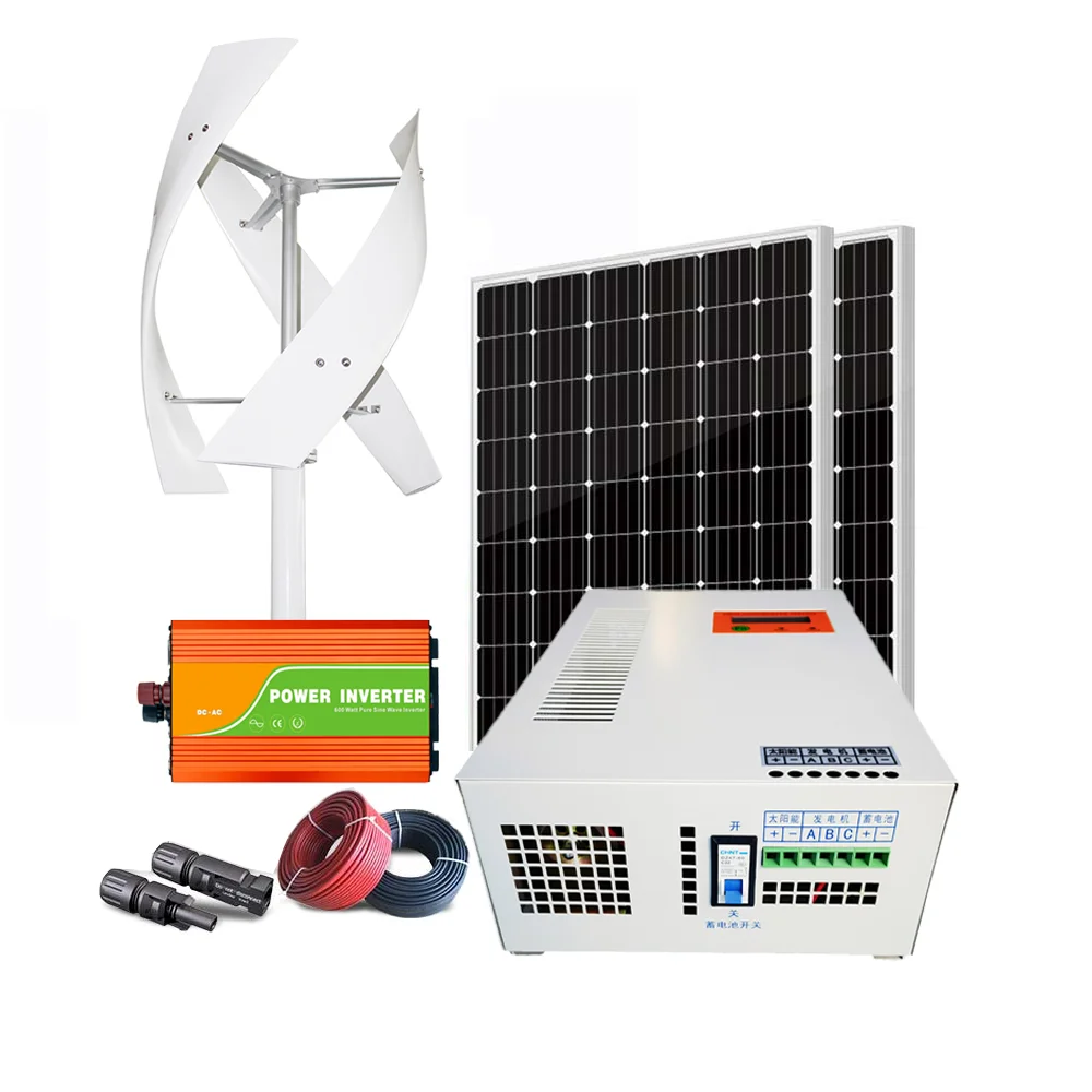 Wind Turbine 800W 1000W 2000W System 12V/24V/48V Vertical Axis Wind Turbine Wind Power System generador vertical