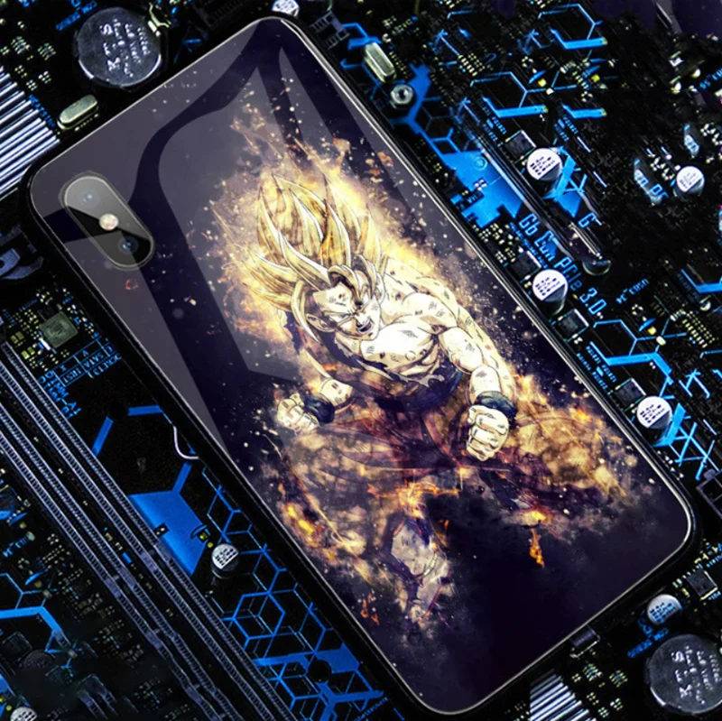 2021 Cellphone illuminated flash voice smart control mobile glass led phone case for iPhone 11 11pro 11pro Max for iPhone 12pro
