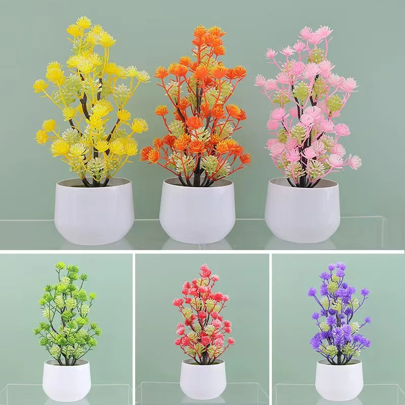 Artificial Flowers living room decoration home decoration plastic plant small potted plants