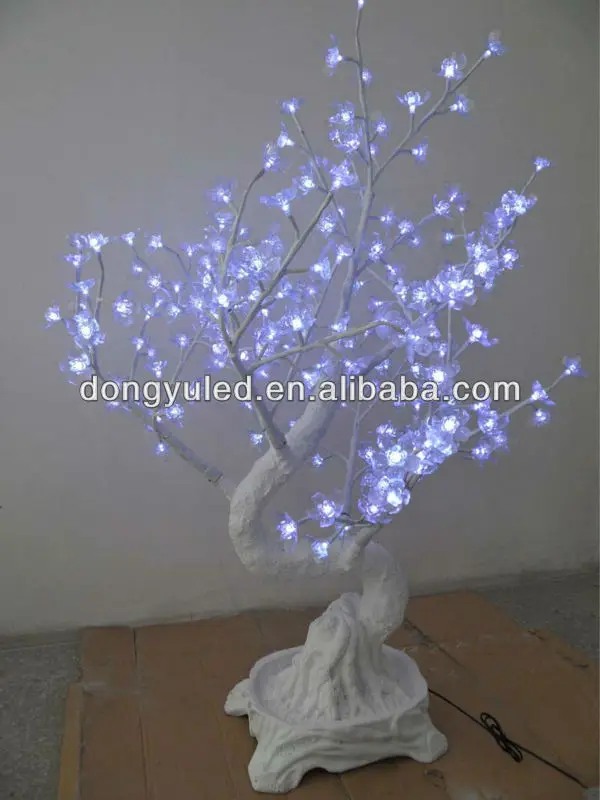 2021 year white led artificial cherry blossom bonsai tree light