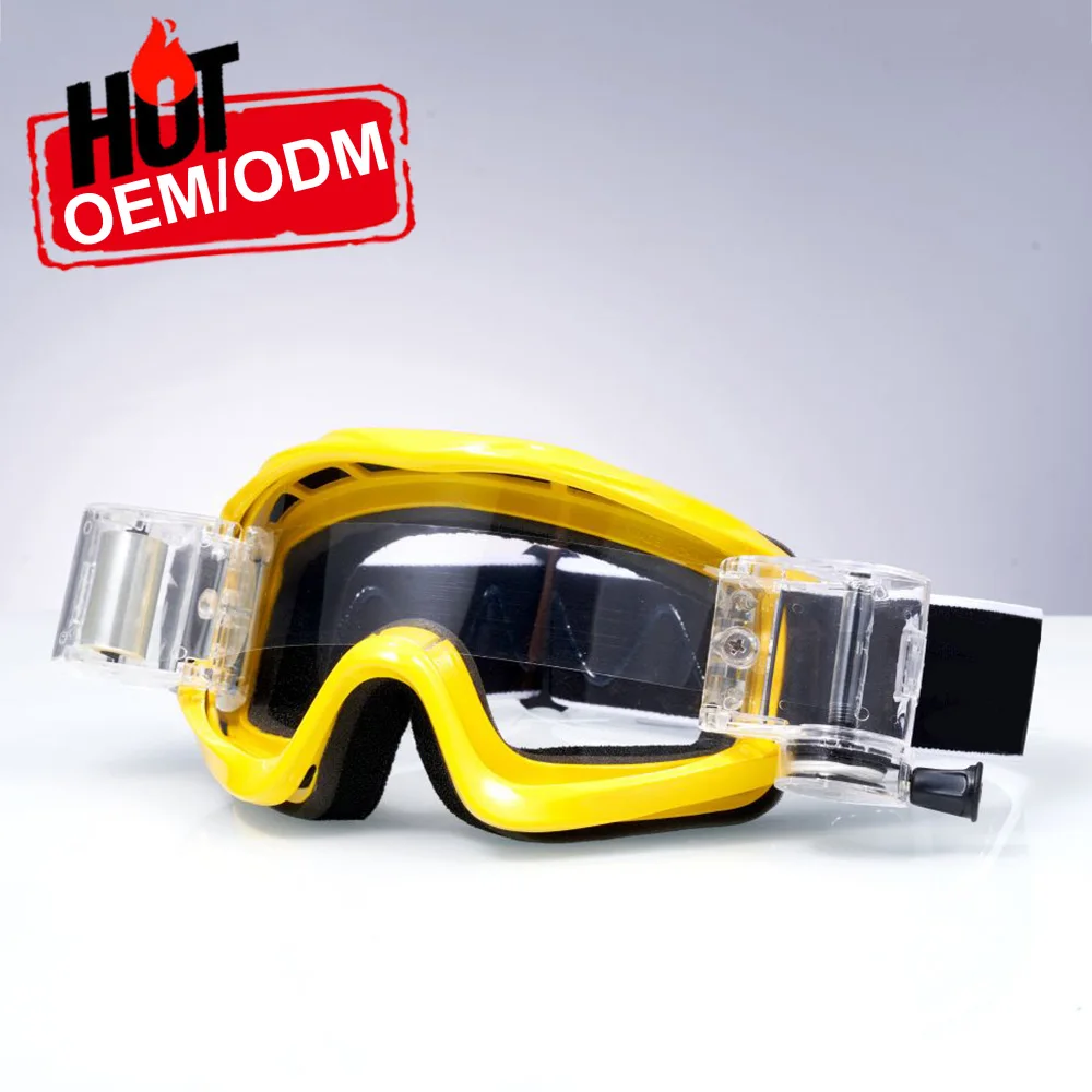 Anti Slip Headband Motorcycle Glasses 3 Layer Sponge Frame Anti Fog Anti Scratch Helmet Compatible With Motocross goggles