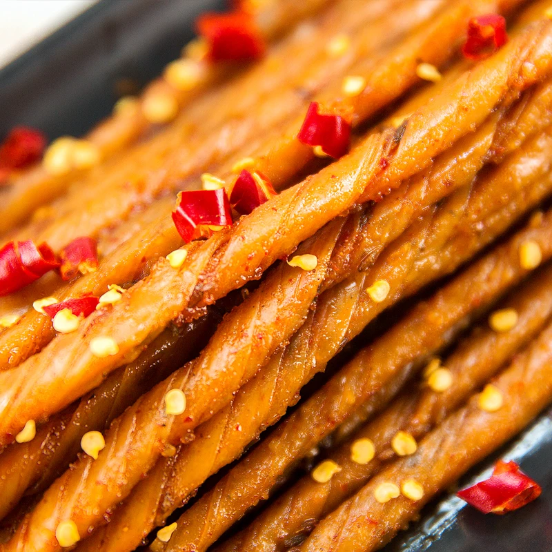 
Genji Food 200g Curly Spicy Beancurd Best Sell Snack China Spicy Snack Bean Gluten Spicy Strip 